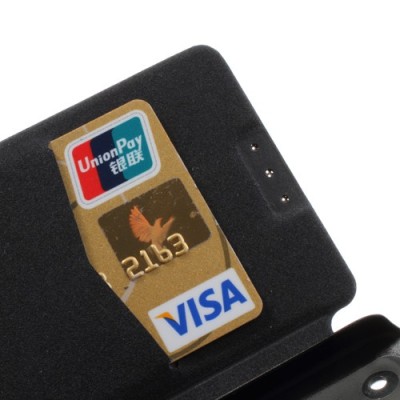 „Mercury Goospery“ atverčiamas HTC One M7 juodas dėklas (Dėkliukas) / Priedai.lt