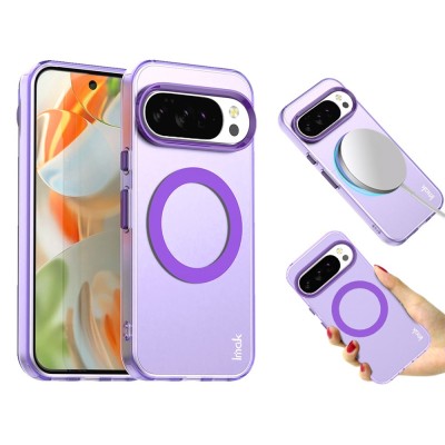 „IMAK“ Candy MagSafe matinis kieto silikono (TPU) dėklas - violetinis (Pixel 10 / 10 Pro)