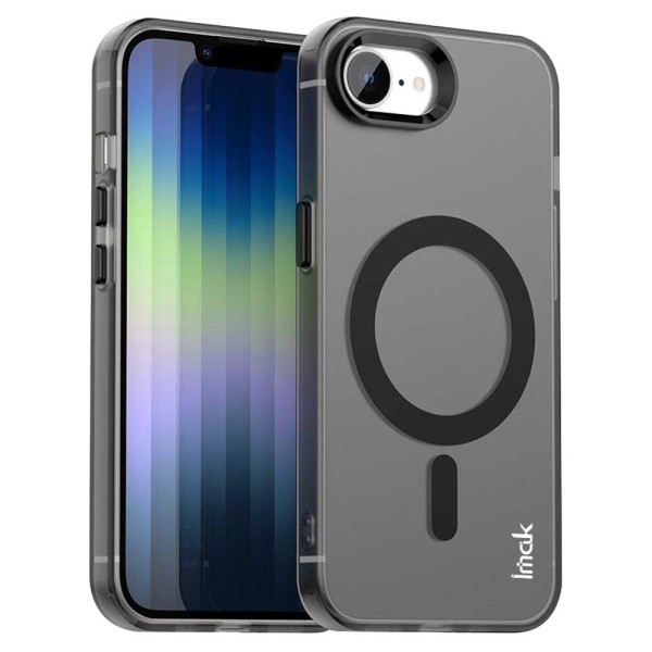 „IMAK“ Candy MagSafe matinis kieto silikono (TPU) dėklas - juodas (iPhone 17e / 16e)