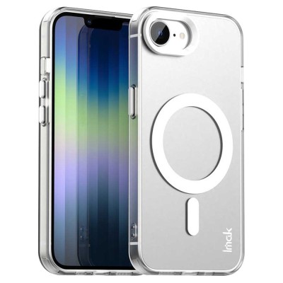 „IMAK“ Candy MagSafe matinis kieto silikono (TPU) dėklas - baltas (iPhone 17e / 16e)