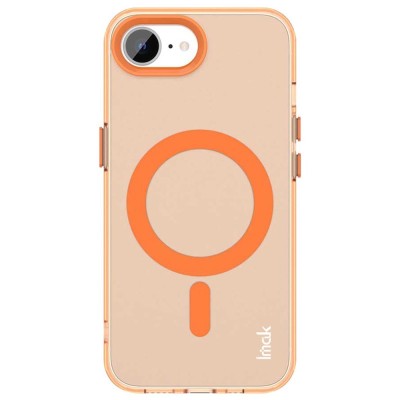 „IMAK“ Candy MagSafe matinis kieto silikono (TPU) dėklas - oranžinis (iPhone 17e / 16e)