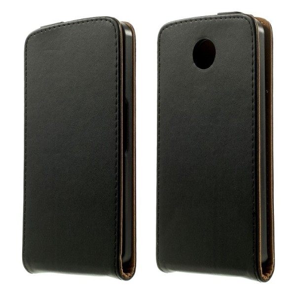 Klasisks atvēramais maciņš - melns (Nexus 6)