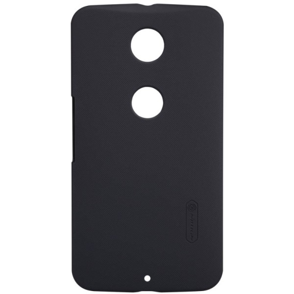 „Nillkin“ Frosted Shield dėklas - juodas + apsauginė ekrano plėvelė (Nexus 6)