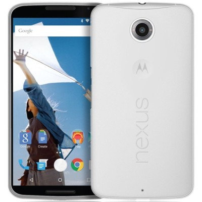 Motorola Nexus 6 dzidrs (caurspīdīgs) cieta silikona TPU pasaulē planākais apvalks / Vacins.lv