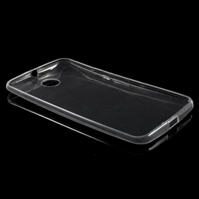 Motorola Nexus 6 dzidrs (caurspīdīgs) cieta silikona TPU pasaulē planākais apvalks / Vacins.lv