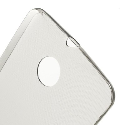 Motorola Nexus 6 dzidrs (caurspīdīgs) cieta silikona TPU pasaulē planākais pelēks apvalks / Vacins.lv