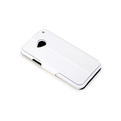 „Rock Excel“ HTC One M7 atvēramais balts s view maciņš / Vacins.lv