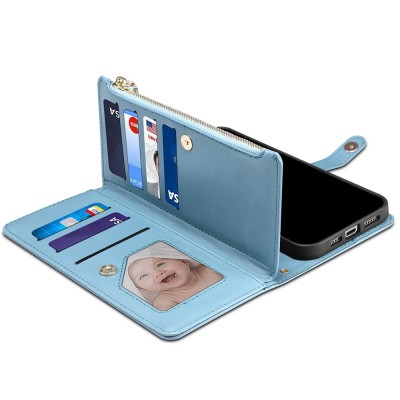„ESEBLE“ solidus dėklas su pinigine - mėlynas (Galaxy A54)