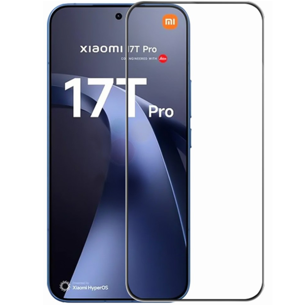 „Rurihai“ Tempered Glass pilnai dengiantis apsauginis ekrano stiklas 2.5D - juodas (Xiaomi 17T Pro)