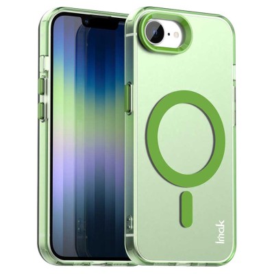 „IMAK“ Candy MagSafe matinis kieto silikono (TPU) dėklas - žalias (iPhone 17e / 16e)