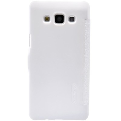 Samsung Galaxy A5 (A500) baltas odinis atverčiamas Nillkin Fresh dėklas / Priedai.lt