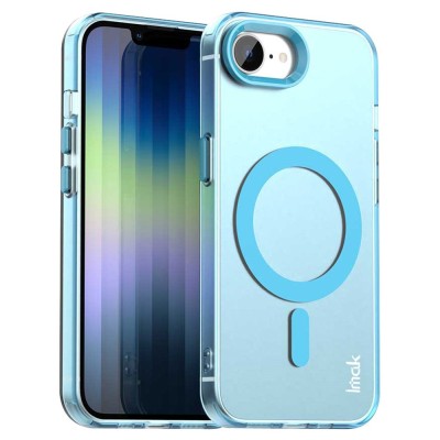 „IMAK“ Candy MagSafe matinis kieto silikono (TPU) dėklas - mėlynas (iPhone 17e / 16e)