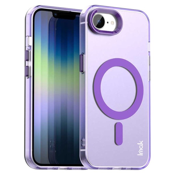 „IMAK“ Candy MagSafe matinis kieto silikono (TPU) dėklas - violetinis (iPhone 17e / 16e)