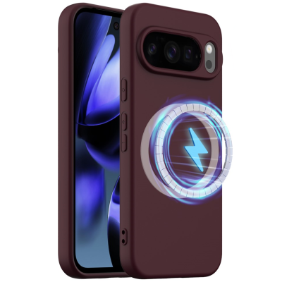 „Shell“ MagSafe kieto silikono (TPU) dėklas - bordo (Pixel 10 Pro XL)