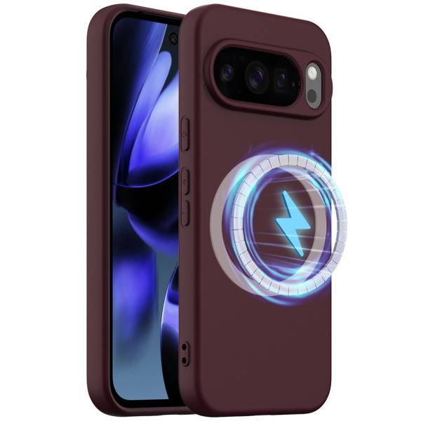 „Shell“ MagSafe kieto silikono (TPU) dėklas - bordo (Pixel 10 Pro XL)