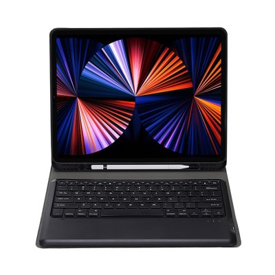 „Bosina“ Atverčiamas dėklas su klaviatūra - juodas (iPad Air 13 2024 / 2025 / 2026 / iPad Pro 12.9" 2022 / 2021 / 2020)