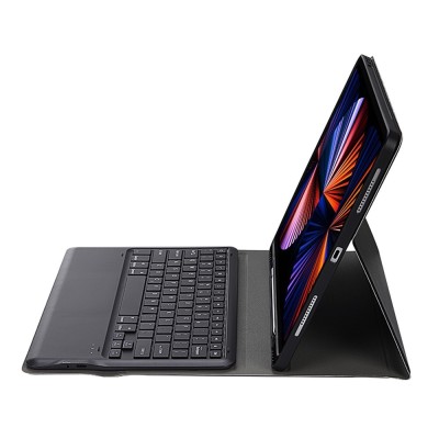„Bosina“ Atverčiamas dėklas su klaviatūra - juodas (iPad Air 13 2024 / 2025 / 2026 / iPad Pro 12.9" 2022 / 2021 / 2020)