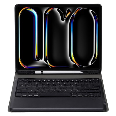 „Bosina“ Atverčiamas dėklas su klaviatūra - juodas (iPad Pro 13 (2025) / 13 (2024))