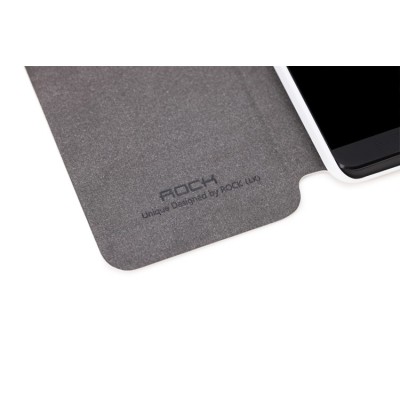 „Rock Excel“ HTC One M7 atvēramais balts s view maciņš / Vacins.lv