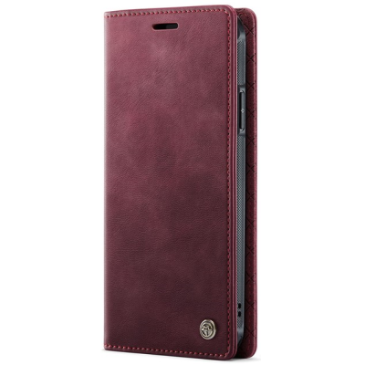 „CaseMe“ MagSafe Leather atverčiamas 2-in-1 dėklas - bordo (iPhone 11)