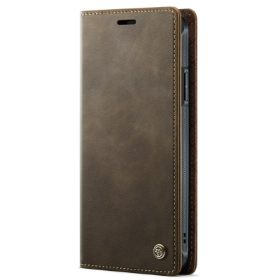 „CaseMe“ MagSafe Leather atverčiamas 2-in-1 dėklas - rudas (iPhone 11)