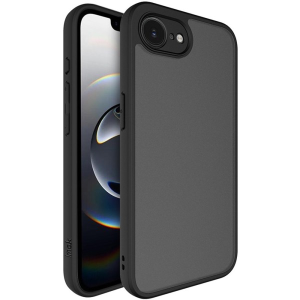 „Imak“ kieto silikono (TPU) matinis dėklas - tamsintas / juodas (iPhone 17e / 16e)