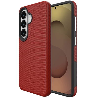 „TUKU“ Shockproof MagSafe kieto silikono  dėklas - raudonas (Galaxy S24+ / S25+)