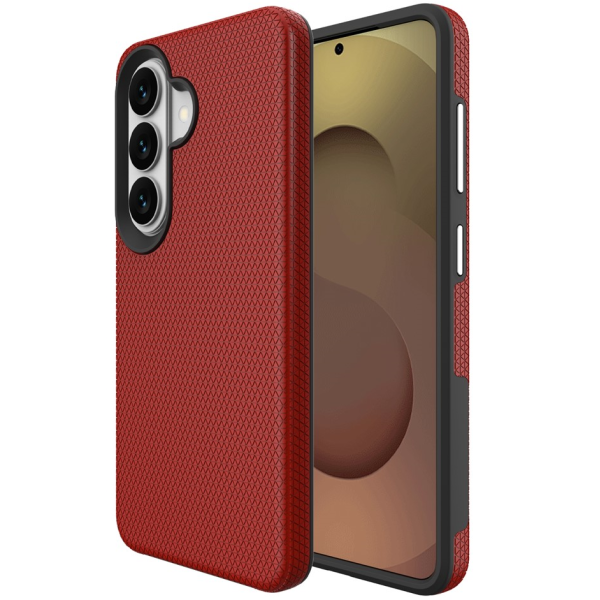 „TUKU“ Shockproof MagSafe kieto silikono  dėklas - raudonas (Galaxy S24+ / S25+)