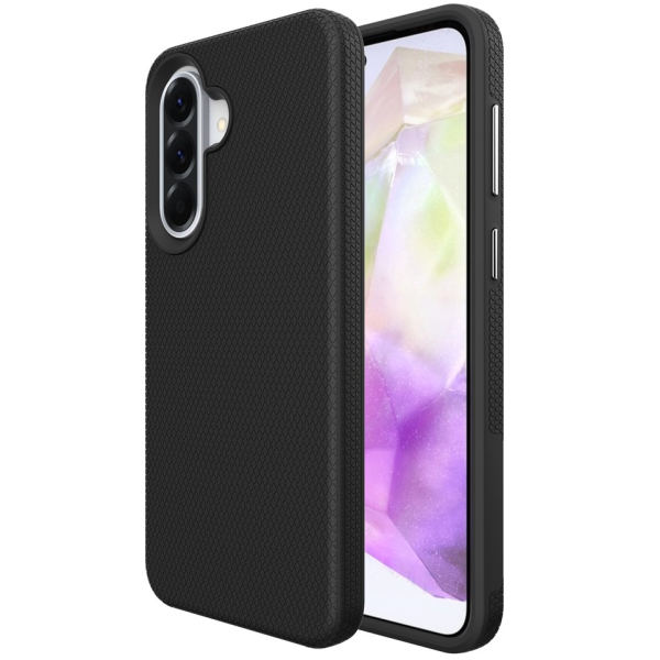 „TUKU“ Shockproof MagSafe kieto silikono  dėklas - juodas (Galaxy A37 / A36 / A56)