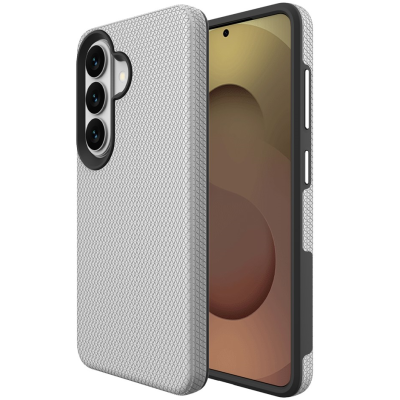 „TUKU“ Shockproof MagSafe kieto silikono  dėklas - sidabrinis (Galaxy S24+ / S25+)
