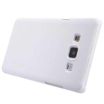 Samsung Galaxy A5 (A500) Nillkin Frosted Shield balts plastmasas apvalks + ekrāna aizsargplēve / Vacins.lv