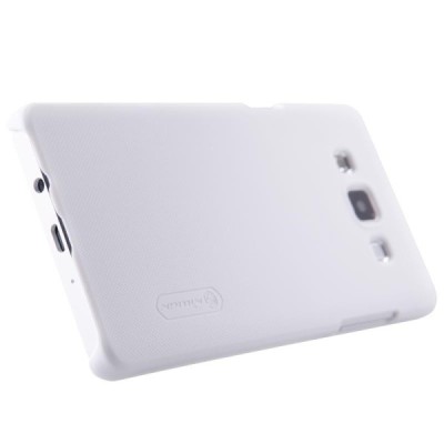 Samsung Galaxy A5 (A500) Nillkin Frosted Shield balts plastmasas apvalks + ekrāna aizsargplēve / Vacins.lv