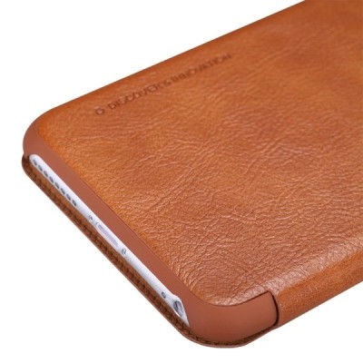 Greznais „Nillkin“ Qin sērijas ādas atvērams brūns Apple iPhone 6 Plus (6s Plus) maciņš / Vacins.lv