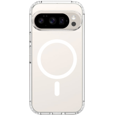 „Tubi“ MagSafe kieto silikono (TPU) dėklas - skaidrus (Pixel 10 Pro / 10 / 9 Pro / 9)