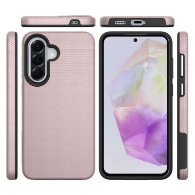 „TUKU“ Shockproof MagSafe kieto silikono  dėklas - rožinis (Galaxy A17 / A26 / A16)