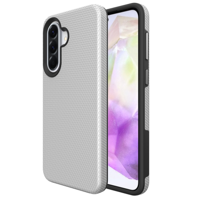 „TUKU“ Shockproof MagSafe kieto silikono  dėklas - sidabrinis (Galaxy A17 / A26 / A16)