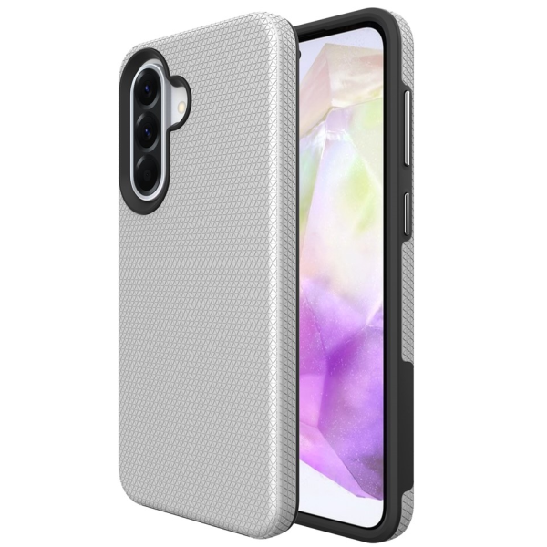 „TUKU“ Shockproof MagSafe kieto silikono  dėklas - sidabrinis (Galaxy A17 / A26 / A16)
