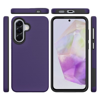„TUKU“ Shockproof MagSafe kieto silikono  dėklas - violetinis (Galaxy A17 / A26 / A16)