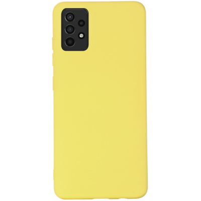 „Shell“ kieto silikono (TPU) dėklas - geltonas (Galaxy A52 / A52s)