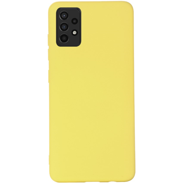 „Shell“ kieto silikono (TPU) dėklas - geltonas (Galaxy A52 / A52s)