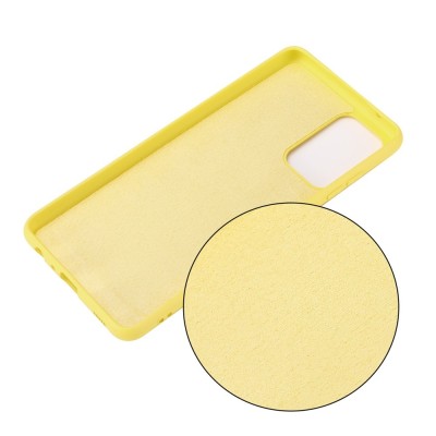 „Shell“ kieto silikono (TPU) dėklas - geltonas (Galaxy A52 / A52s)