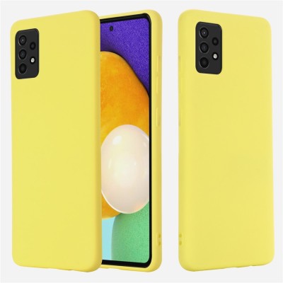 „Shell“ kieto silikono (TPU) dėklas - geltonas (Galaxy A52 / A52s)