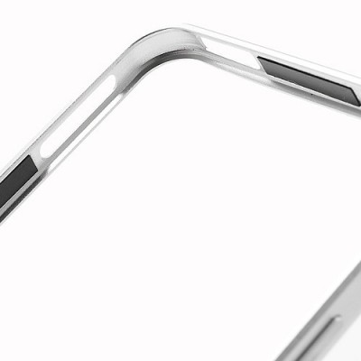 „Love Mei“ HTC One M7 sidabrinis rėmelis (Bamperis) / Priedai.lt