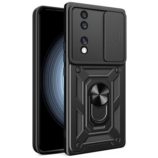 „Mozhi“ Kickstand sustiprintos apsaugos dėklas - juodas (Honor 70)