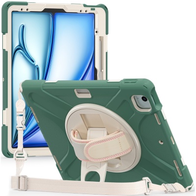 Sustiprintos apsaugos dėklas - žalias (iPad Air 11 2026 / iPad Air 11 2025 / iPad Air 11 2024)