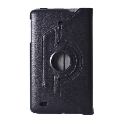 LG G Pad 8.0 V480 (LTE V490) atvēramais melns ādas maciņš, grozās 360° grādu apjomā / Vacins.lv