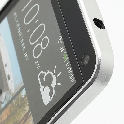 „Love Mei“ HTC One M7 sidabrinis rėmelis (Bamperis) / Priedai.lt