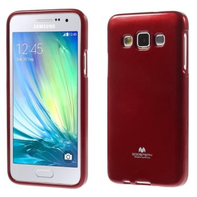 Samsung Galaxy A3 raudonas Mercury kieto silikono (TPU) dėklas / Priedai.lt