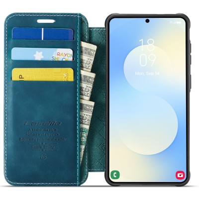 „CaseMe“ MagSafe Leather atverčiamas dėklas - žalias (Galaxy S26)