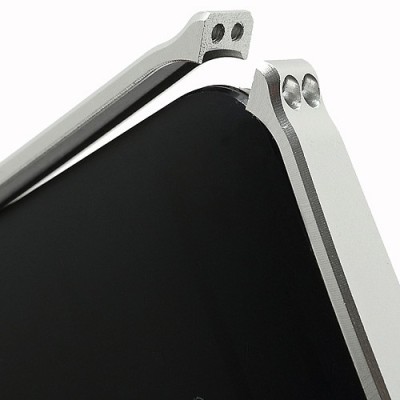 „Love Mei“ HTC One M7 sidabrinis rėmelis (Bamperis) / Priedai.lt